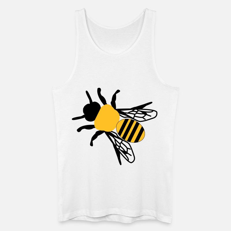 Biene klein - Männer Bio Tank Top - Weiß