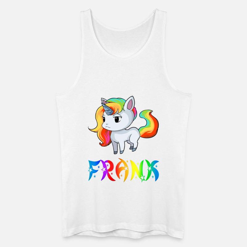 Frank Einhorn - Männer Bio Tank Top - Weiß