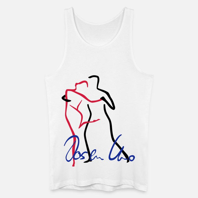 Tango-1 - Männer Bio Tank Top - Weiß