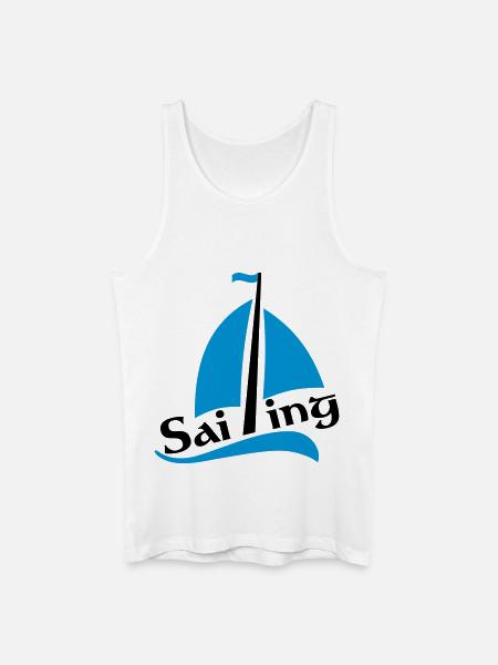 sailboat - Men’s Organic Tank Top - white