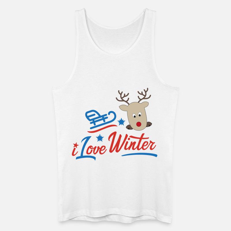 Winter - Männer Bio Tank Top - Weiß