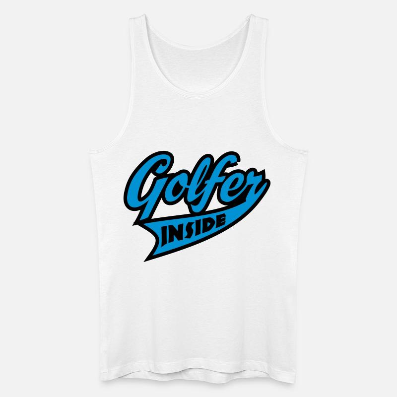 Golf - Männer Bio Tank Top - Weiß