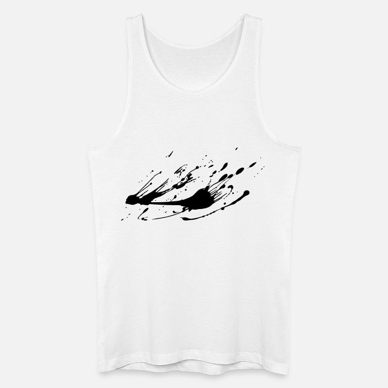 Splash-Bild malen # - Männer Bio Tank Top - Weiß