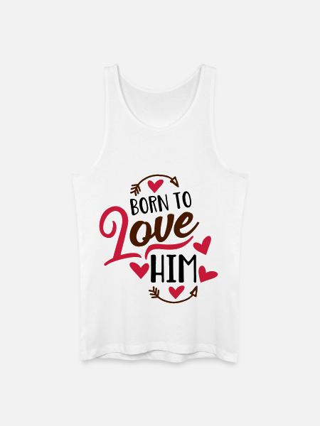 amour - Débardeur bio Homme - blanc