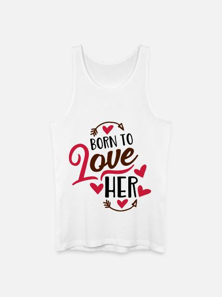 love - Men’s Organic Tank Top - white