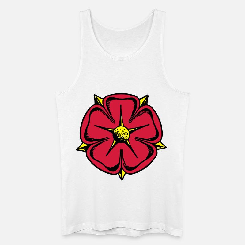 Lippische Rose - Männer Bio Tank Top - Weiß
