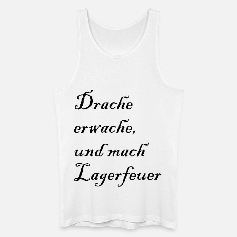 Drache erwache - Männer Bio Tank Top - Weiß