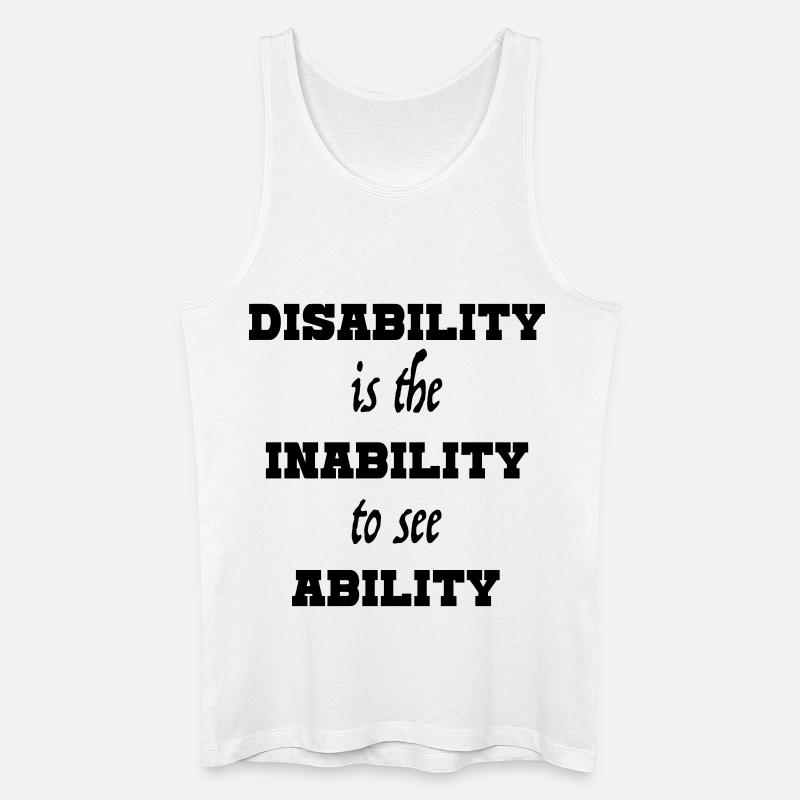 Fähigkeit4 - Männer Bio Tank Top - Weiß