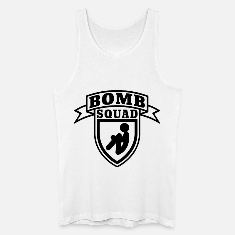 Bomb Squad - Männer Bio Tank Top - Weiß