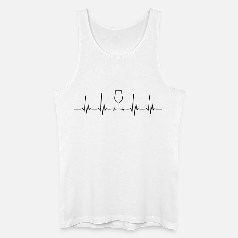 Heartbeat Nosing - Männer Bio Tank Top - Weiß