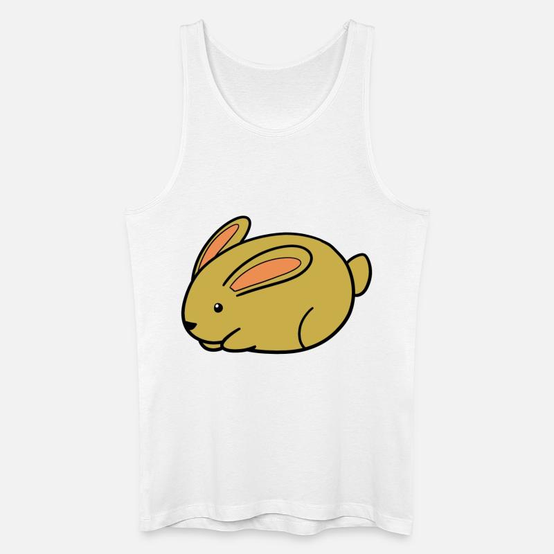 Hase - Männer Bio Tank Top - Weiß
