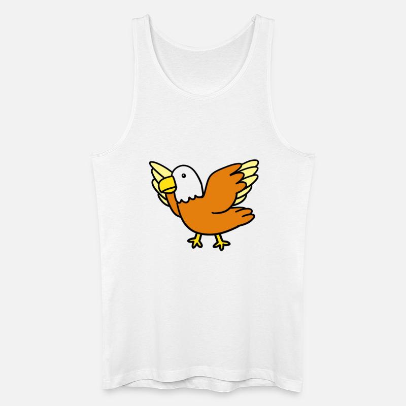 Kleiner Vogel - Männer Bio Tank Top - Weiß