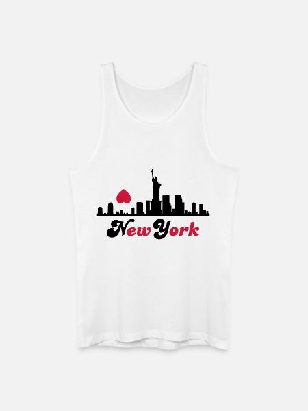 new_york - Débardeur bio Homme - blanc
