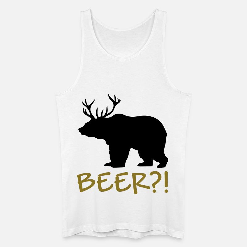 Beer!? - Männer Bio Tank Top - Weiß