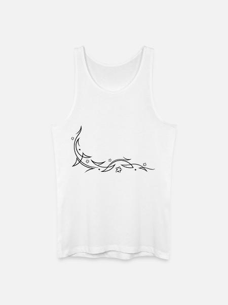 Tribal mit Sternen - Männer Bio Tank Top - Weiß