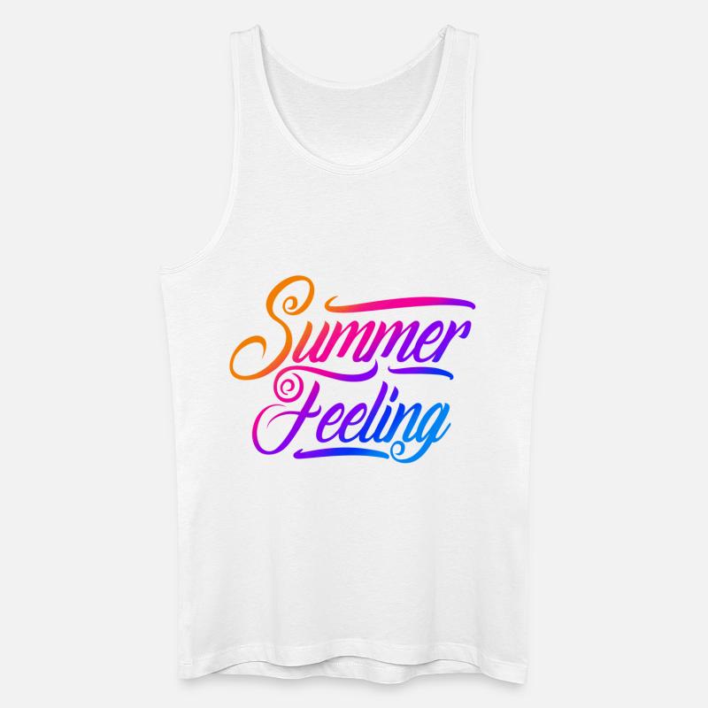 Summer feeling - Männer Bio Tank Top - Weiß