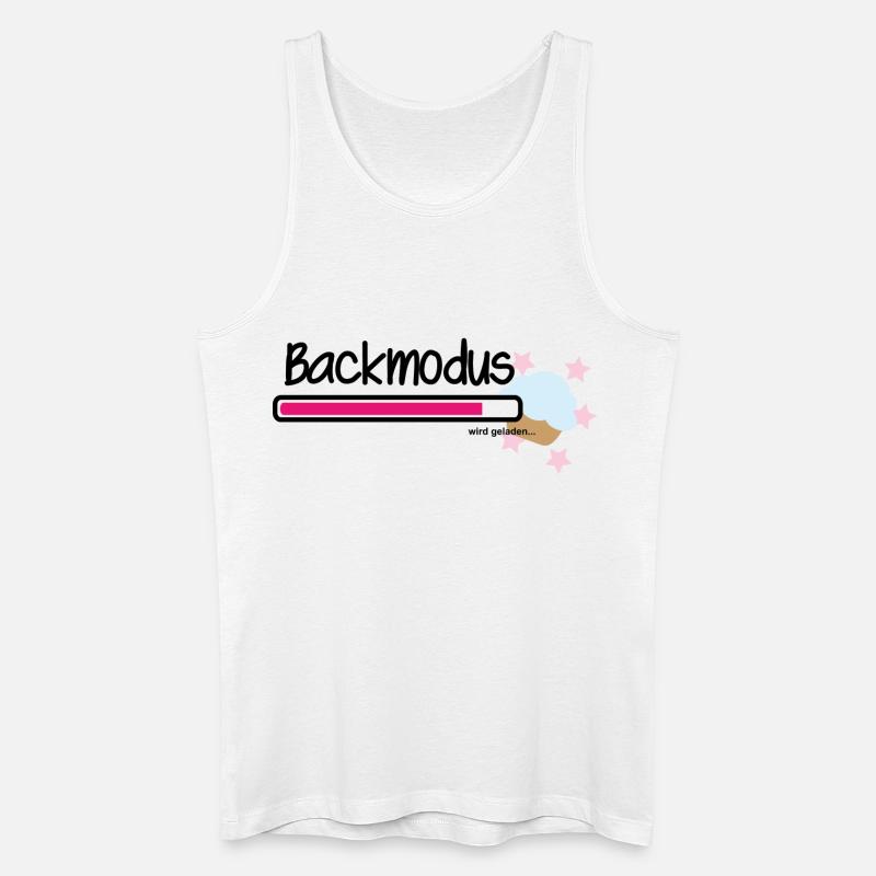 Im Backmodus - Männer Bio Tank Top - Weiß