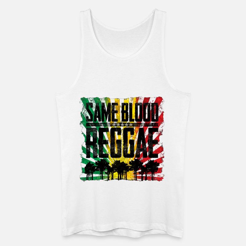 Same Blood, Different Roots Design - Männer Bio Tank Top - Weiß