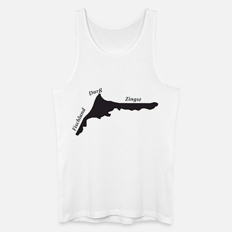 Fischland Darß Zingst - Männer Bio Tank Top - Weiß