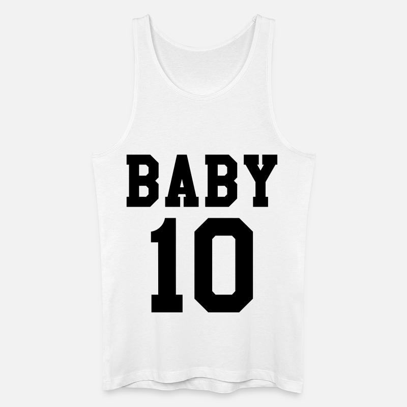 Baby 10 - Männer Bio Tank Top - Weiß