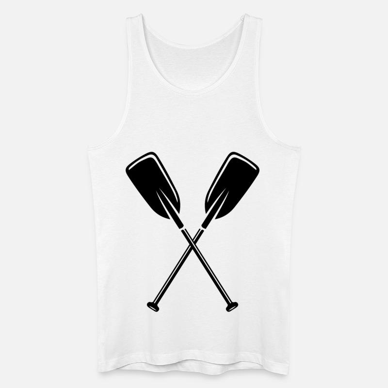 2 Paddel - Männer Bio Tank Top - Weiß
