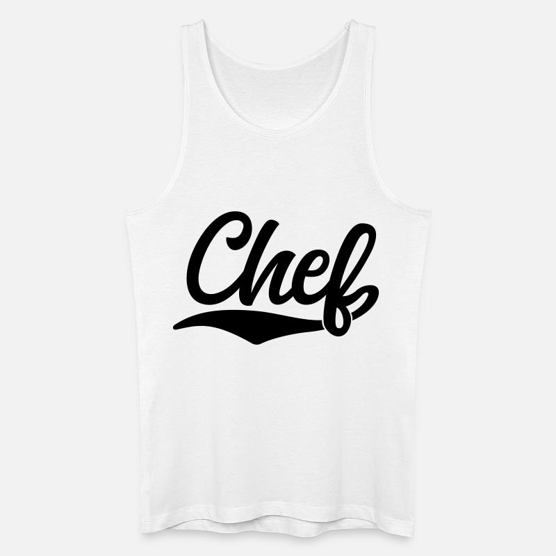 Chef - Männer Bio Tank Top - Weiß