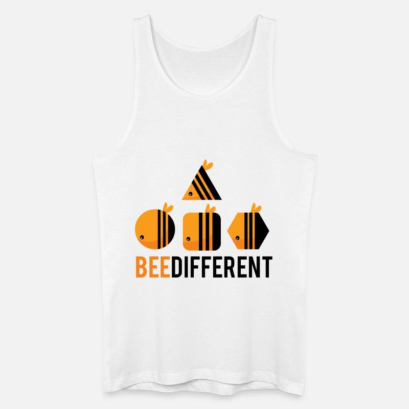 Bee Different - Männer Bio Tank Top - Weiß
