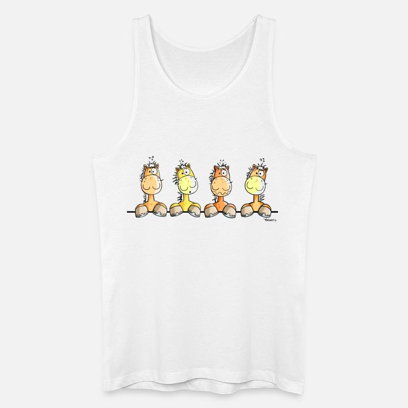Das Pferde Team - Männer Bio Tank Top - Weiß