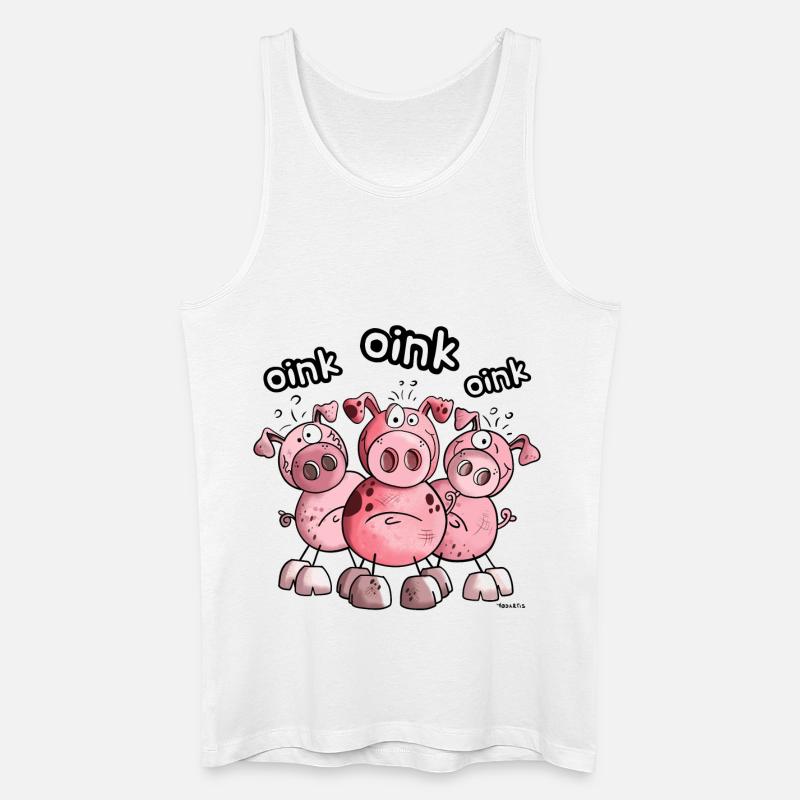 Das Schweine Team - Männer Bio Tank Top - Weiß