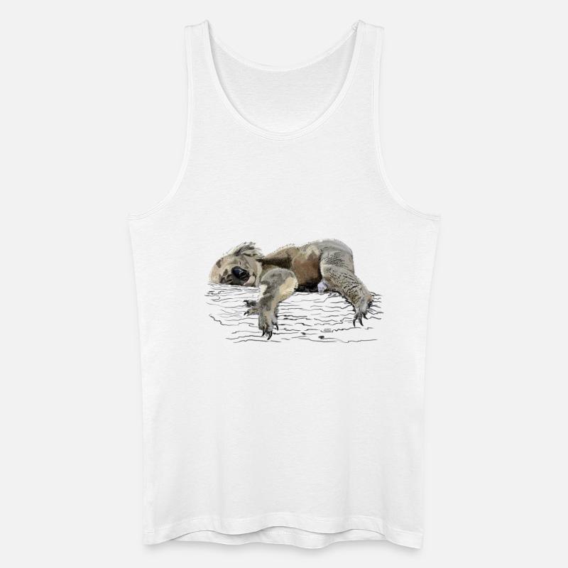 Koala - Männer Bio Tank Top - Weiß