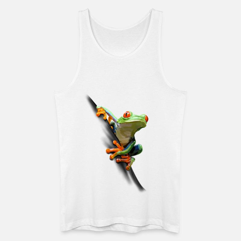 Frosch - Männer Bio Tank Top - Weiß