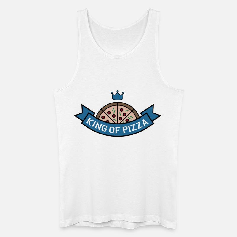 Pizza - Männer Bio Tank Top - Weiß