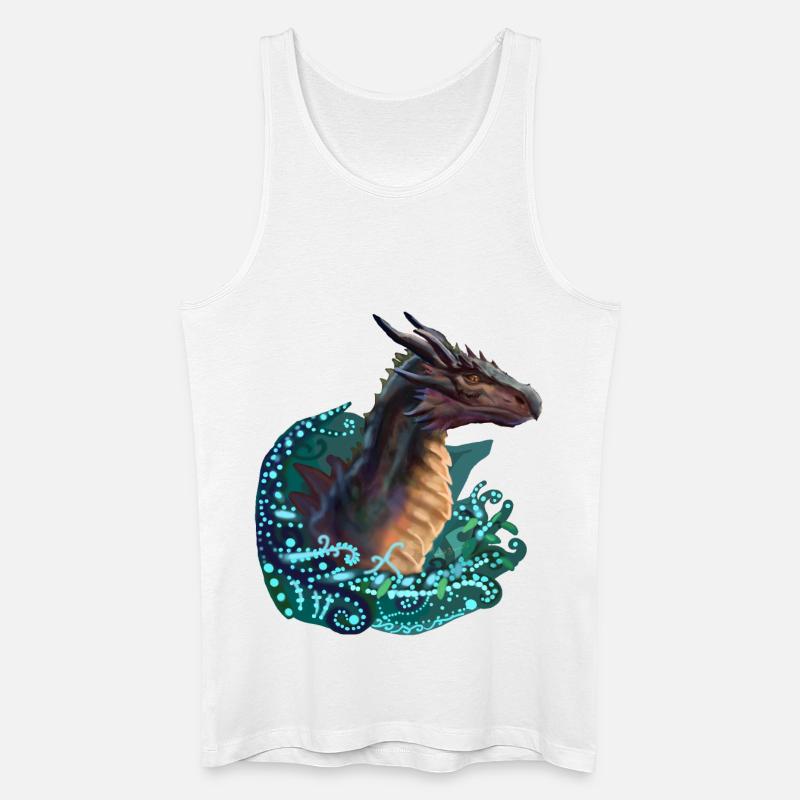 Drachen - Männer Bio Tank Top - Weiß