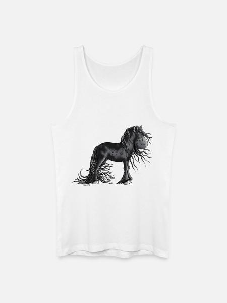 Sweet Friesian Horse - Men’s Organic Tank Top - white