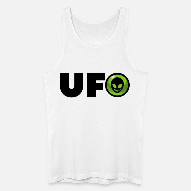 Alien Alien-Logo - Männer Bio Tank Top - Weiß