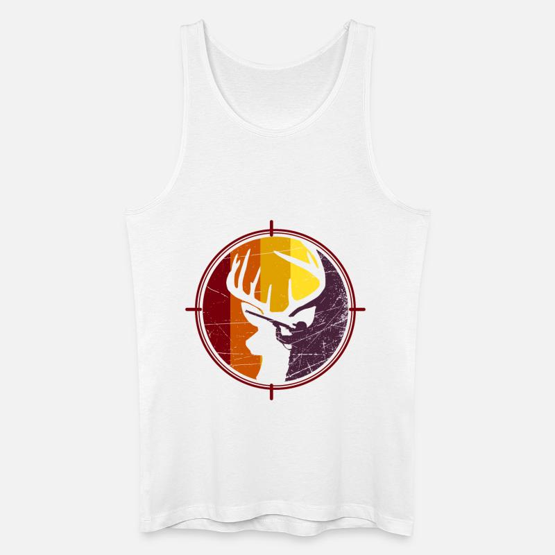 Jäger - Jagd - Hirsch - Männer Bio Tank Top - Weiß