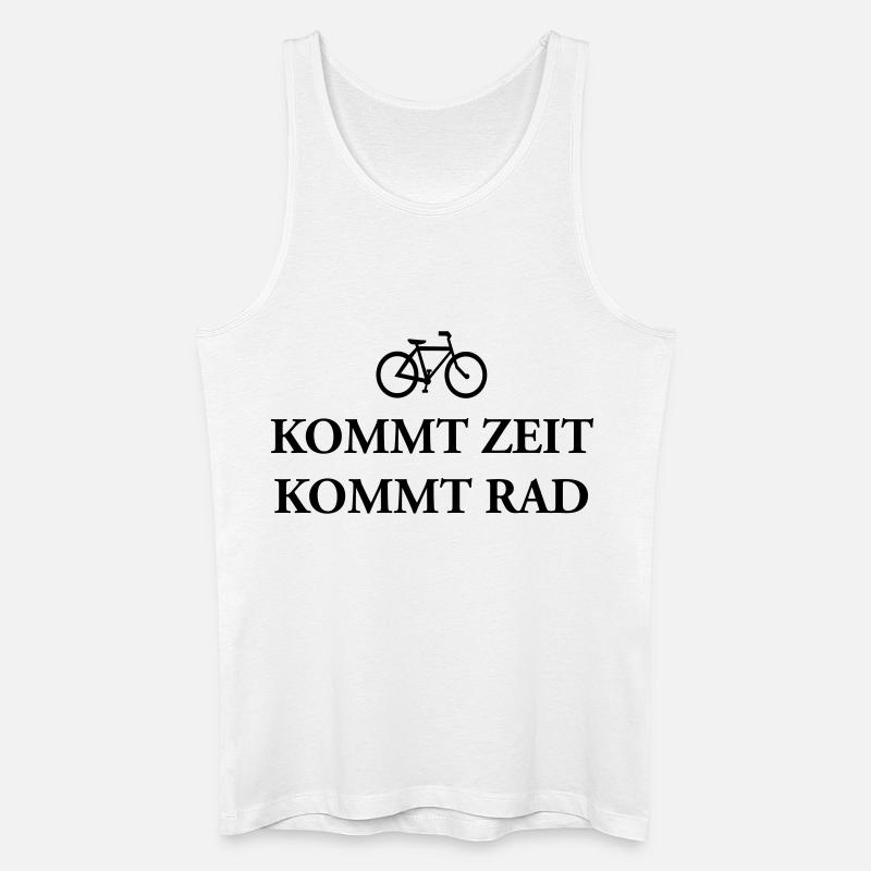 Kommt Zeit Rad - Männer Bio Tank Top - Weiß