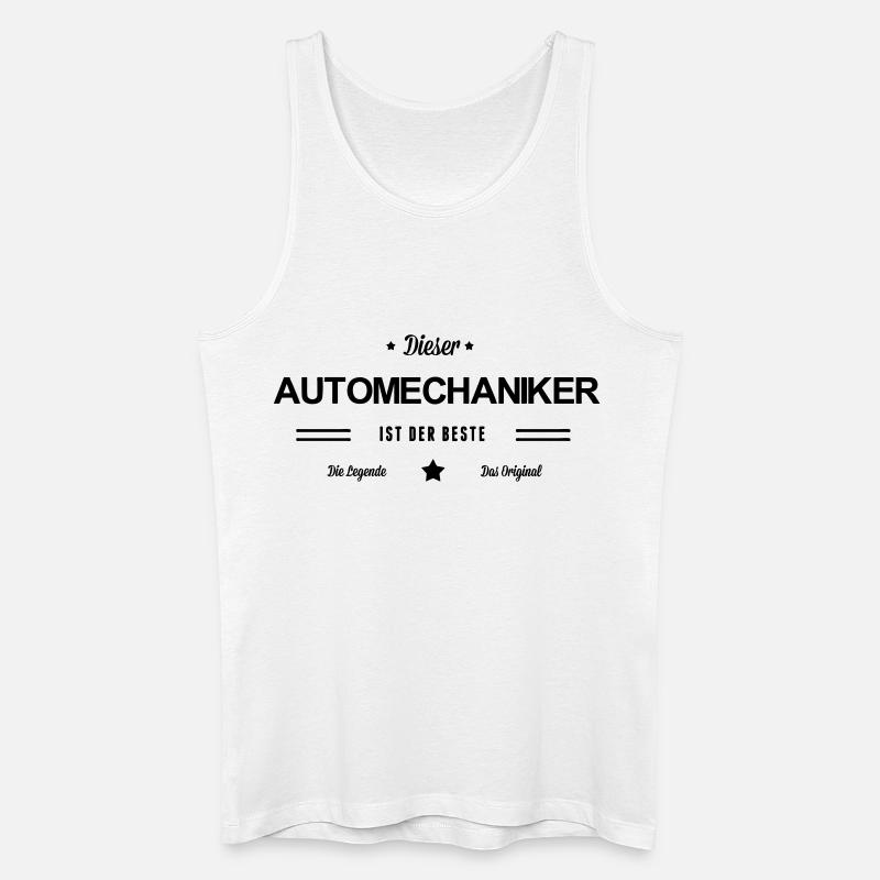 Bester Automechaniker - Männer Bio Tank Top - Weiß