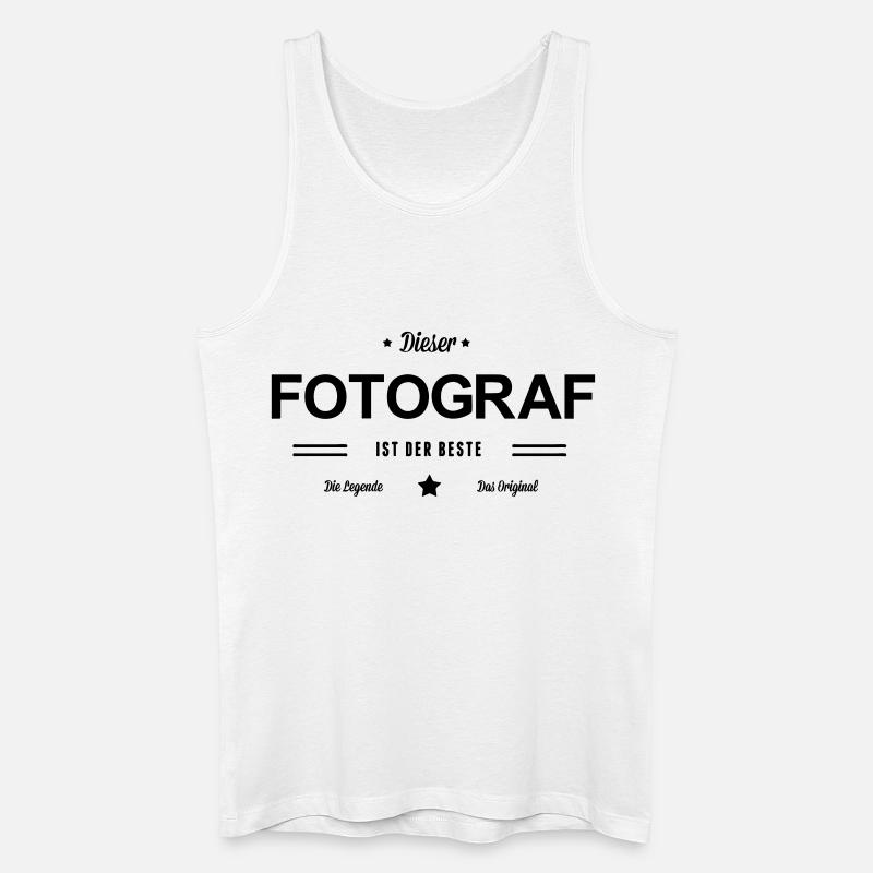 Bester Fotograf - Männer Bio Tank Top - Weiß