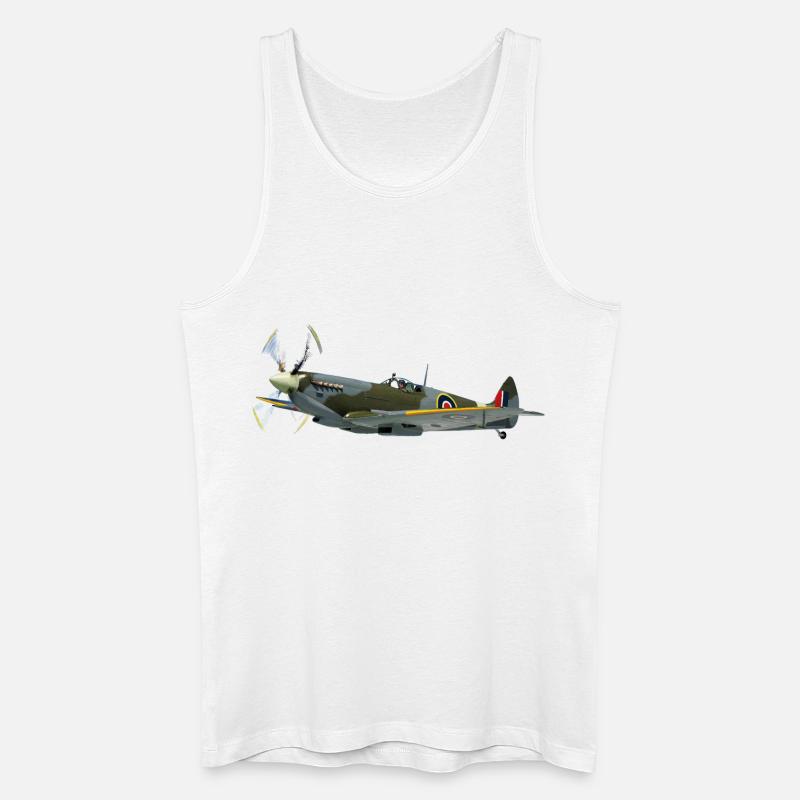 spitfire6 - Männer Bio Tank Top - Weiß
