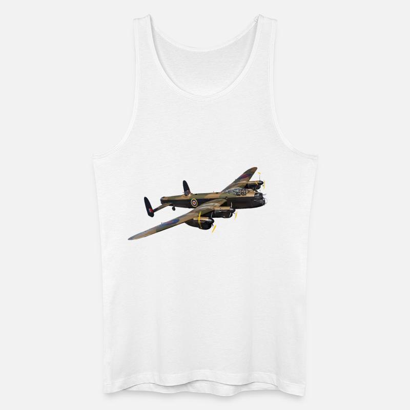 Avro Lancaster - Männer Bio Tank Top - Weiß