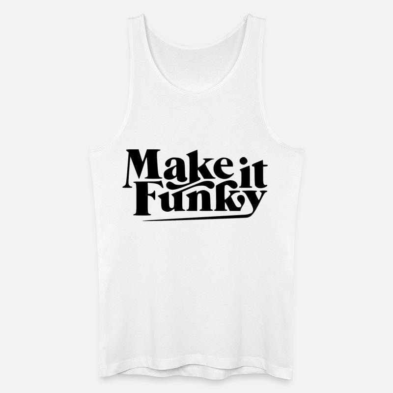 Make it funky - Men’s Organic Tank Top - white