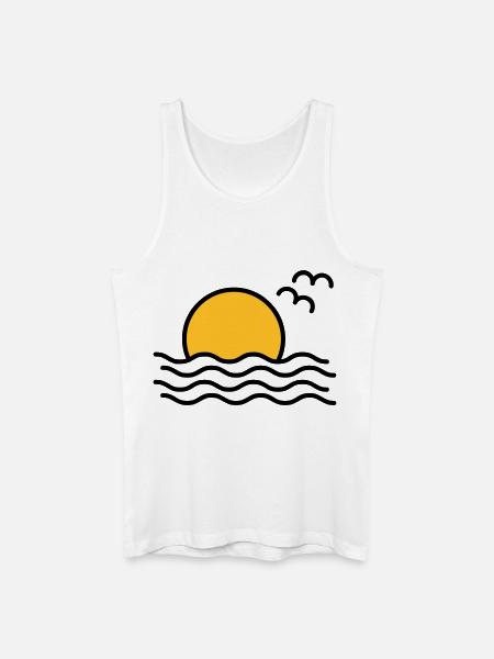 sunset - Men’s Organic Tank Top - white