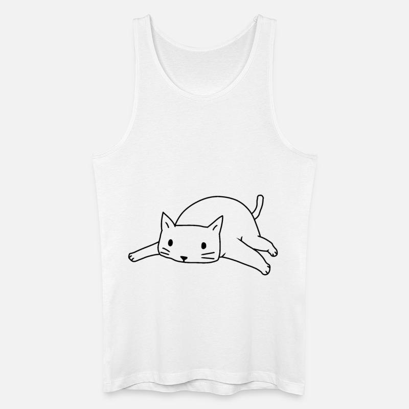Katze Katzen Kitten - Männer Bio Tank Top - Weiß