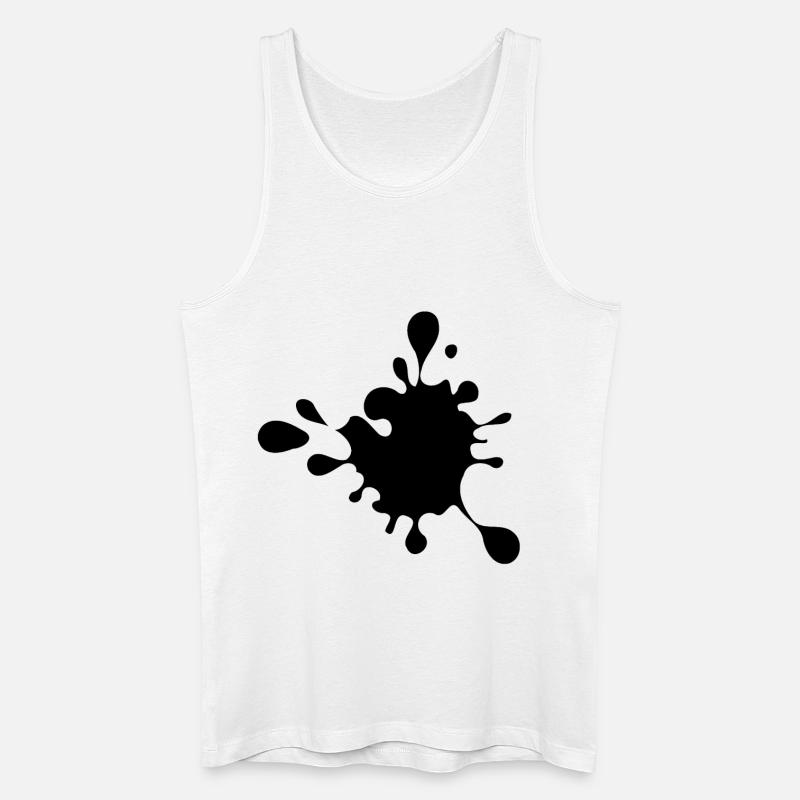 Splash, Paint Splash, Splash, Blob # - Männer Bio Tank Top - Weiß