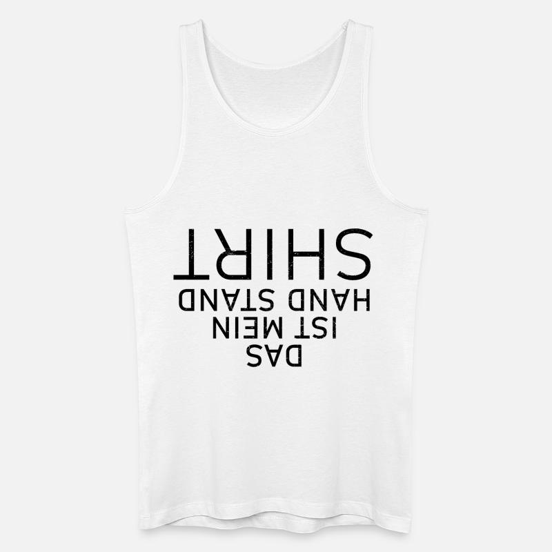 Handstand - Männer Bio Tank Top - Weiß