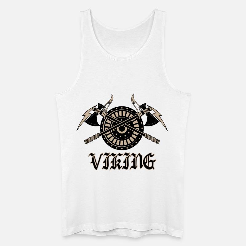 Wikinger - Männer Bio Tank Top - Weiß