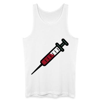 Spritze - Männer Bio Tank Top - Weiß - Vorne