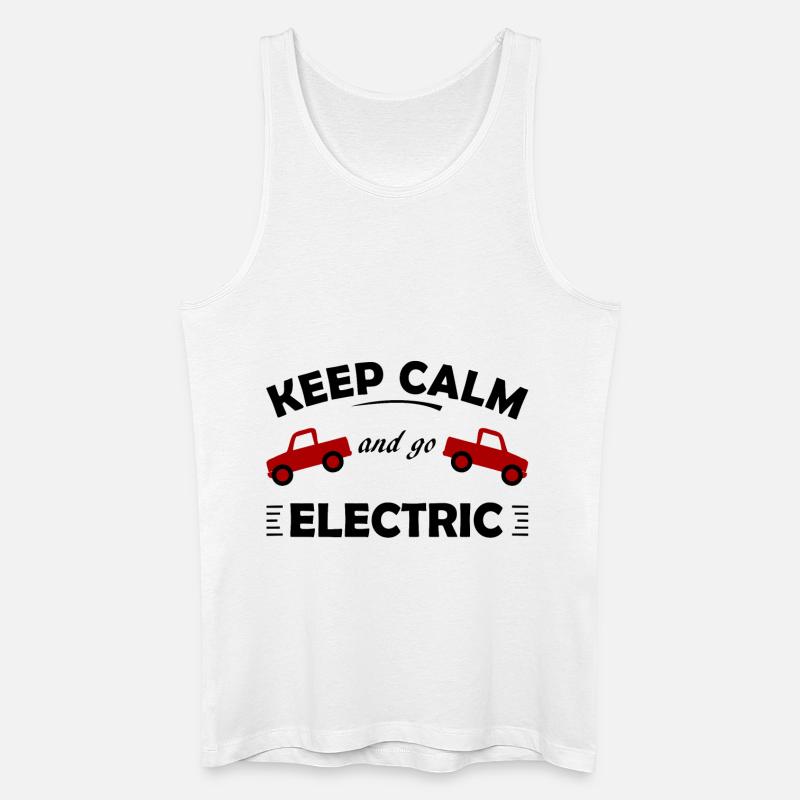 Elektrisch - Männer Bio Tank Top - Weiß
