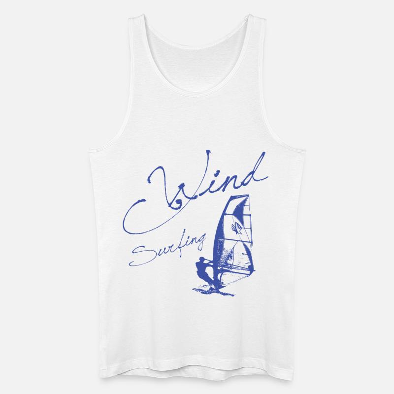 WINDSURFING - SURFER WINDSURFER Geschenk - Männer Bio Tank Top - Weiß